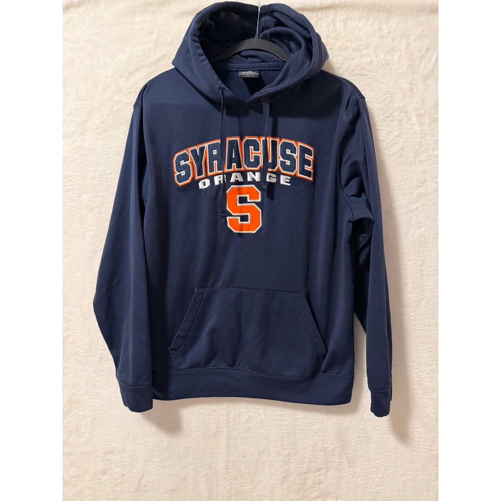 Colosseum Syracuse Orange Hoodie Mens Large Navy Blue NCAA Sweatshirt